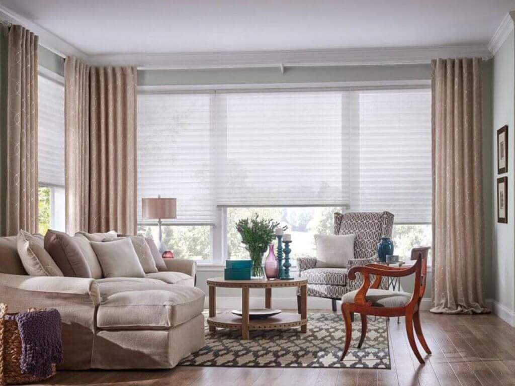 Graber Drapes in Large Windows