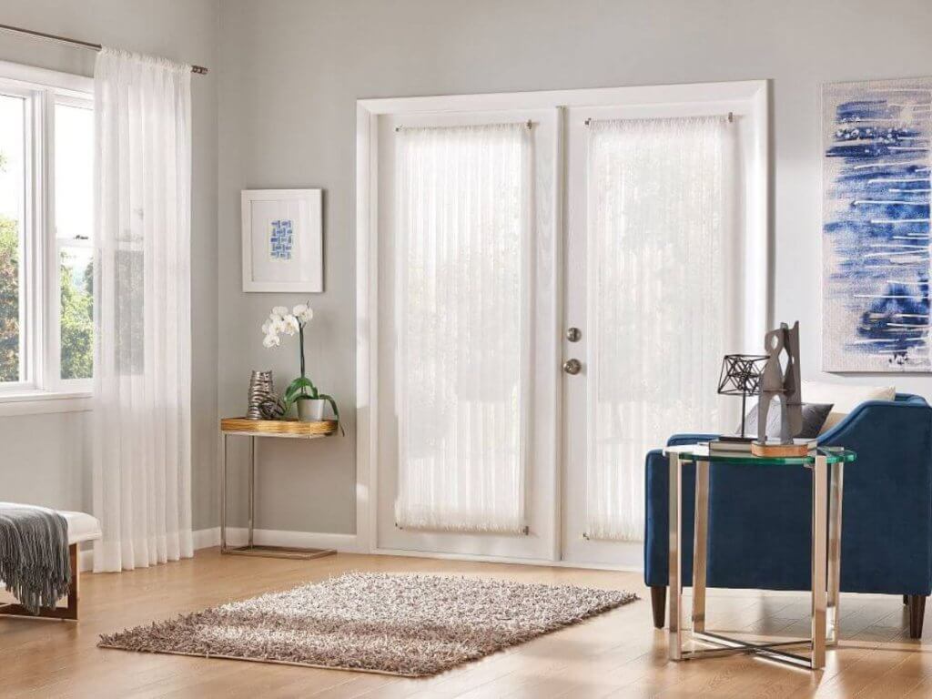 Lighter drapery colors reflect sunlight, keeping interiors brighter and cooler.