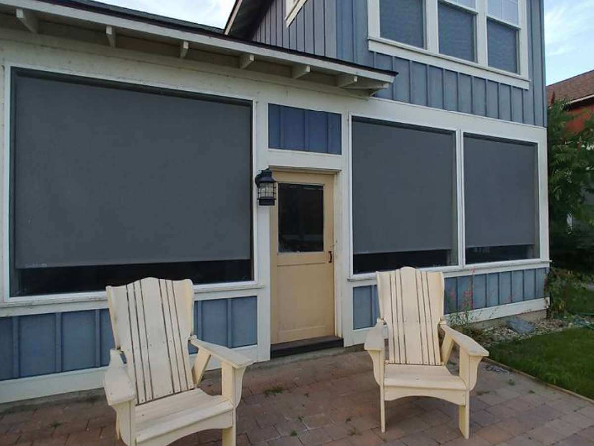 Exterior Window Coverings 2 Insolroll Exterior Shades in Sunroom